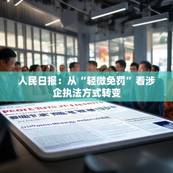 人民日报：从“轻微免罚”看涉企执法方式转变