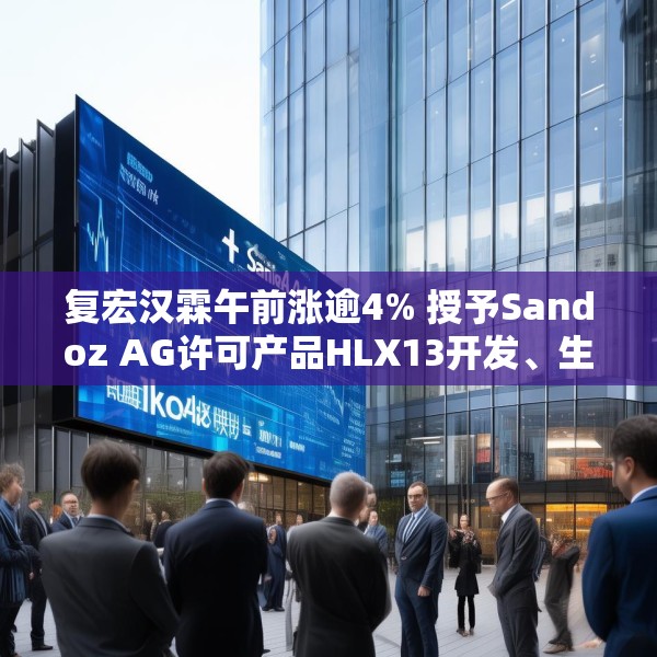 复宏汉霖午前涨逾4% 授予Sandoz AG许可产品HLX13开发、生产及商业化权利