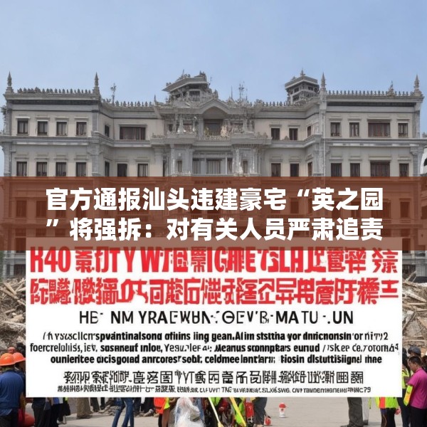 官方通报汕头违建豪宅“英之园”将强拆：对有关人员严肃追责问责