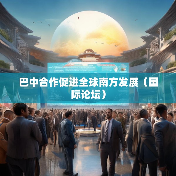巴中合作促进全球南方发展（国际论坛）