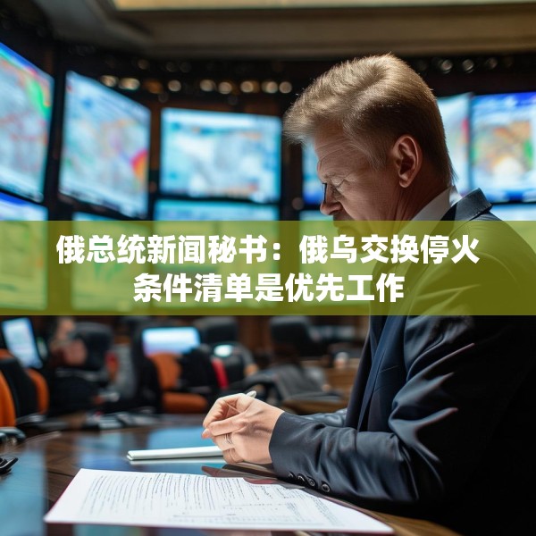 俄总统新闻秘书：俄乌交换停火条件清单是优先工作