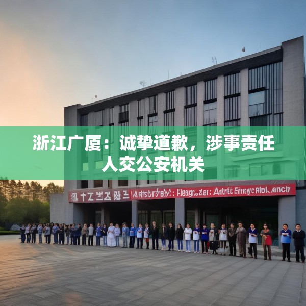 浙江广厦：诚挚道歉，涉事责任人交公安机关