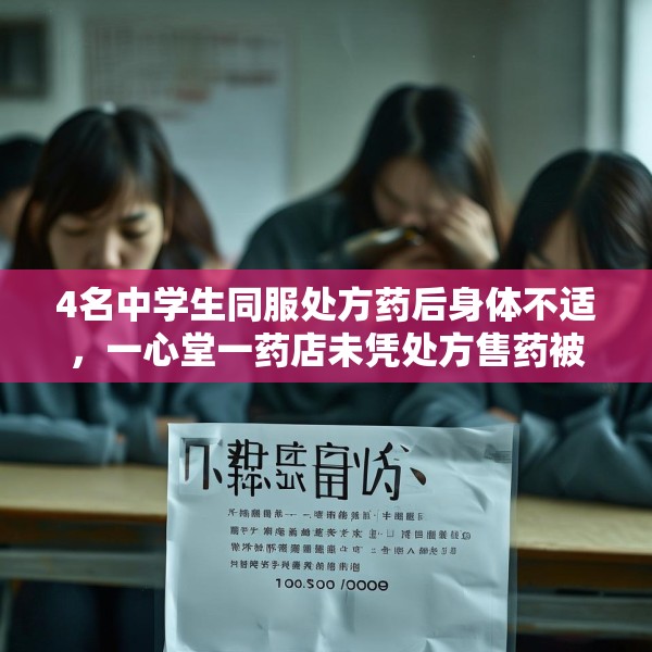 4名中学生同服处方药后身体不适，一心堂一药店未凭处方售药被罚1万元
