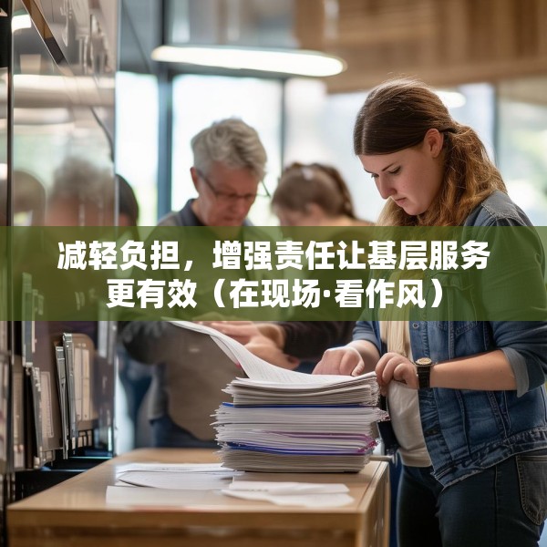 减轻负担，增强责任让基层服务更有效（在现场·看作风）