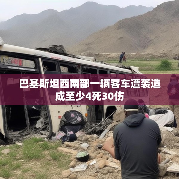 巴基斯坦西南部一辆客车遭袭造成至少4死30伤