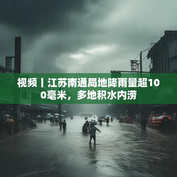 视频丨江苏南通局地降雨量超100毫米，多地积水内涝