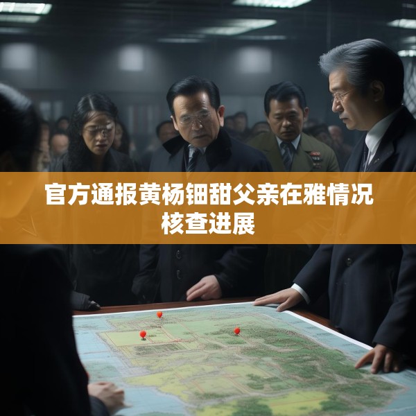 官方通报黄杨钿甜父亲在雅情况核查进展