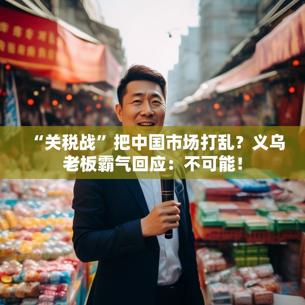 “关税战”把中国市场打乱？义乌老板霸气回应：不可能！