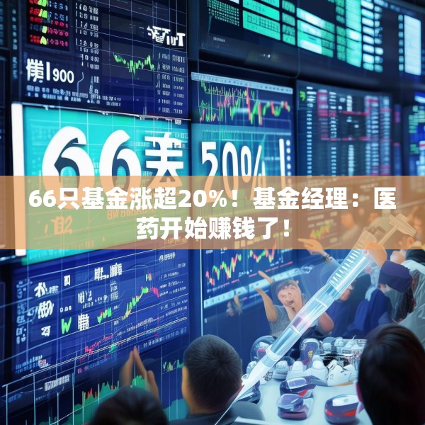 66只基金涨超20%！基金经理：医药开始赚钱了！