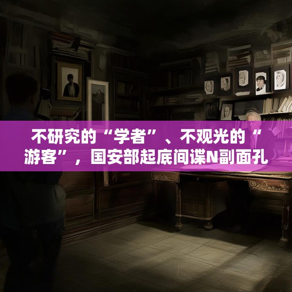 不研究的“学者”、不观光的“游客”，国安部起底间谍N副面孔