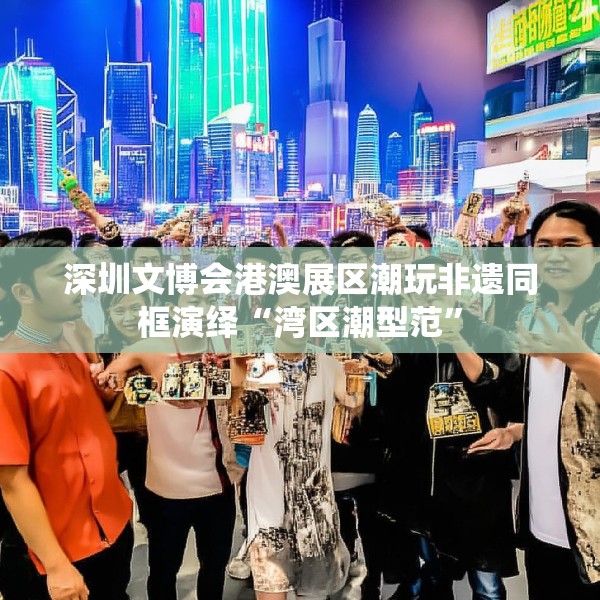深圳文博会港澳展区潮玩非遗同框演绎“湾区潮型范”