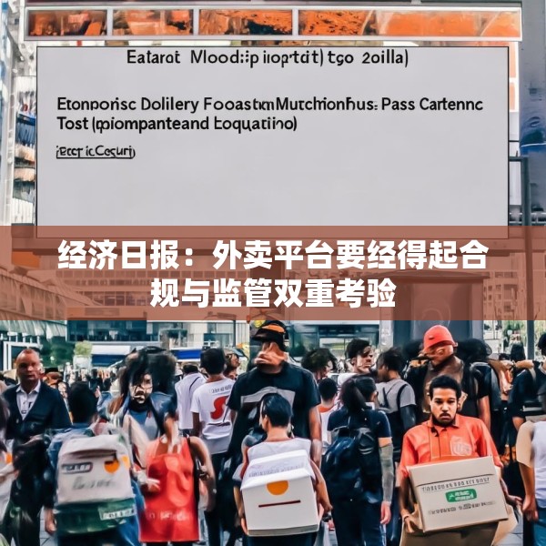 经济日报：外卖平台要经得起合规与监管双重考验