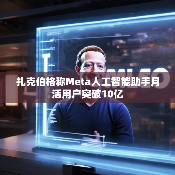 扎克伯格称Meta人工智能助手月活用户突破10亿