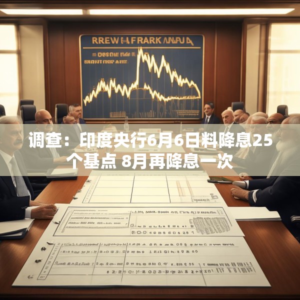调查：印度央行6月6日料降息25个基点 8月再降息一次
