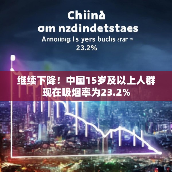 继续下降！中国15岁及以上人群现在吸烟率为23.2%