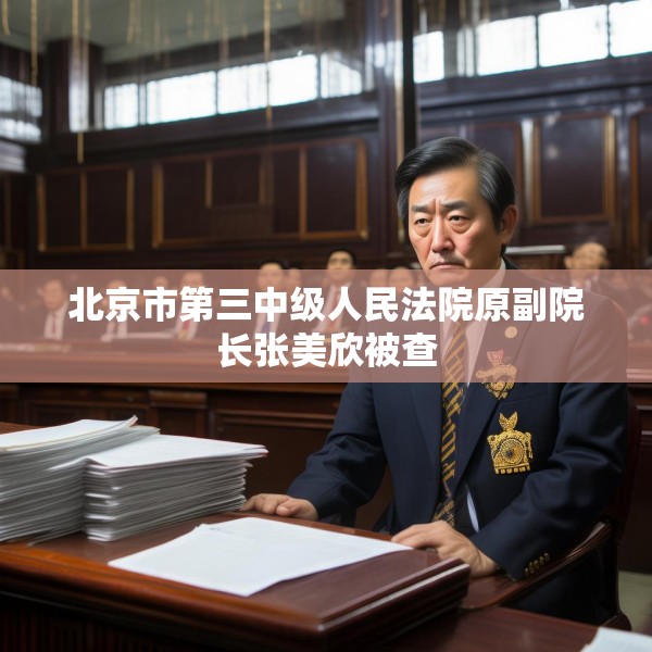 北京市第三中级人民法院原副院长张美欣被查