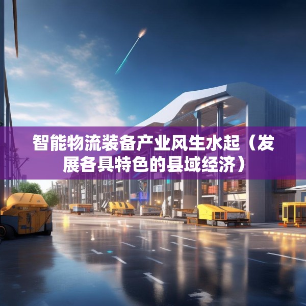 智能物流装备产业风生水起（发展各具特色的县域经济）