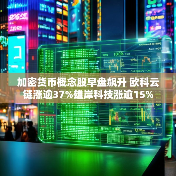 加密货币概念股早盘飙升 欧科云链涨逾37%雄岸科技涨逾15%