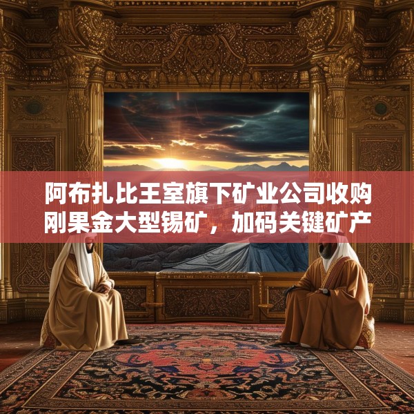 阿布扎比王室旗下矿业公司收购刚果金大型锡矿，加码关键矿产布局