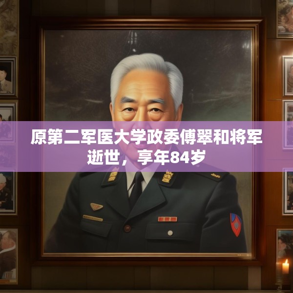 原第二军医大学政委傅翠和将军逝世，享年84岁
