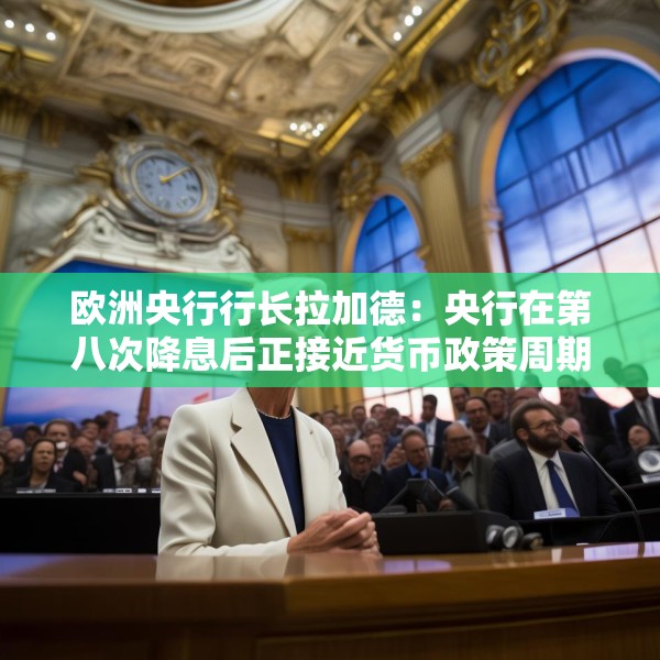 欧洲央行行长拉加德：央行在第八次降息后正接近货币政策周期尾声