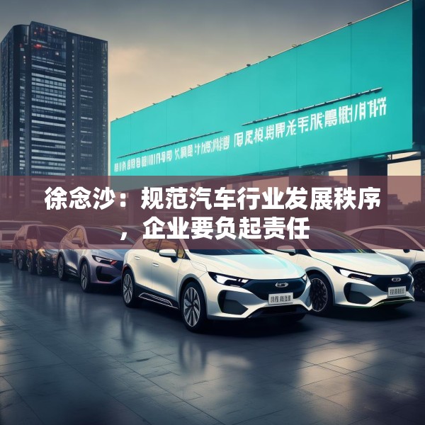 徐念沙：规范汽车行业发展秩序，企业要负起责任