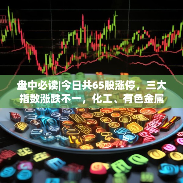 盘中必读|今日共65股涨停，三大指数涨跌不一，化工、有色金属概念逆势活跃