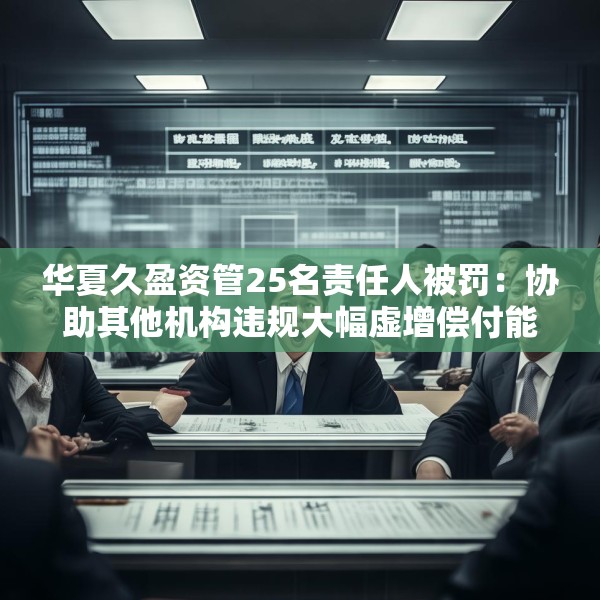 华夏久盈资管25名责任人被罚：协助其他机构违规大幅虚增偿付能力等