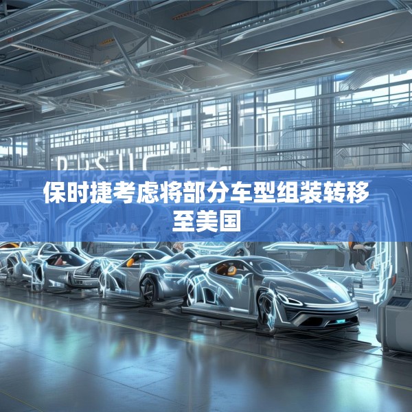 保时捷考虑将部分车型组装转移至美国