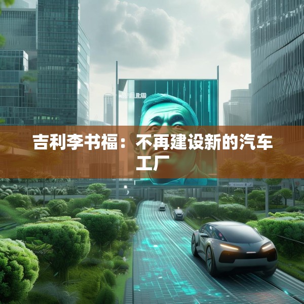 吉利李书福：不再建设新的汽车工厂