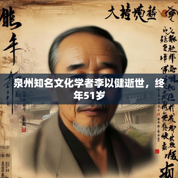 泉州知名文化学者李以健逝世，终年51岁