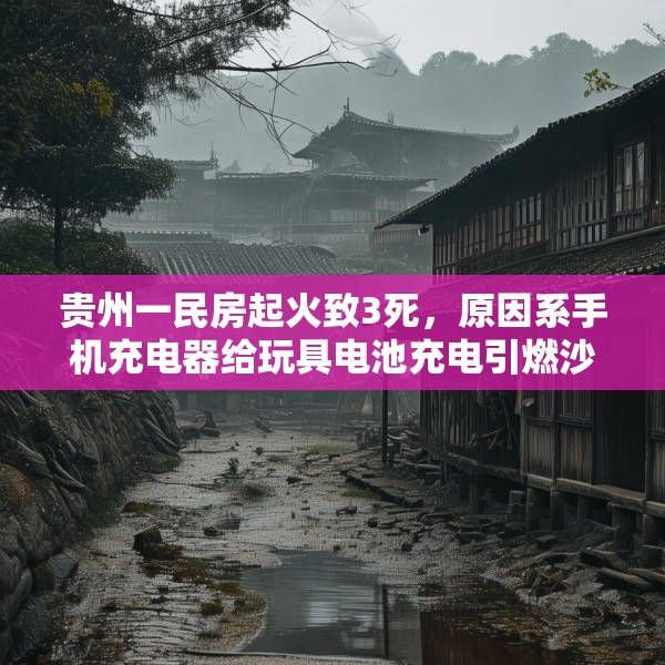 贵州一民房起火致3死，原因系手机充电器给玩具电池充电引燃沙发