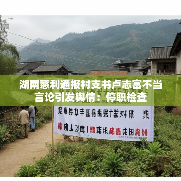 湖南慈利通报村支书卢志富不当言论引发舆情：停职检查