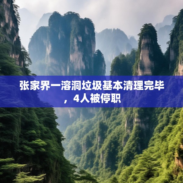 张家界一溶洞垃圾基本清理完毕，4人被停职