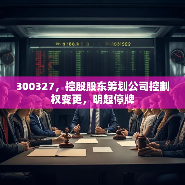 300327，控股股东筹划公司控制权变更，明起停牌