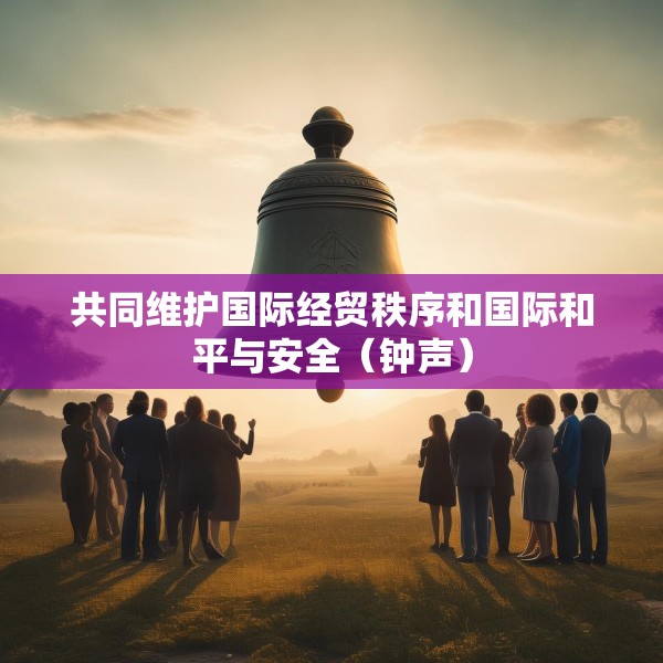 共同维护国际经贸秩序和国际和平与安全（钟声）