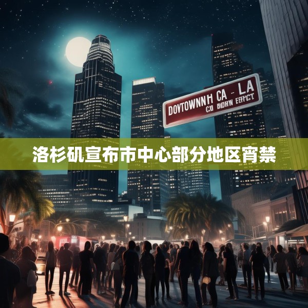 洛杉矶宣布市中心部分地区宵禁