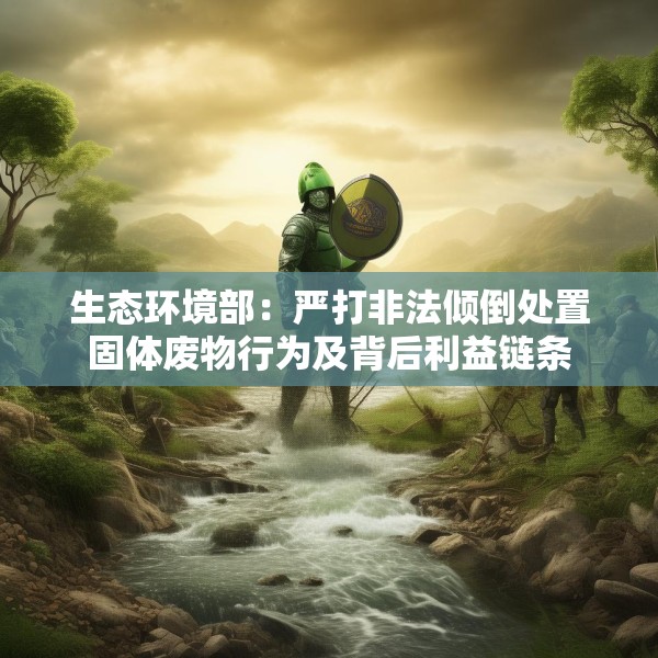 生态环境部：严打非法倾倒处置固体废物行为及背后利益链条