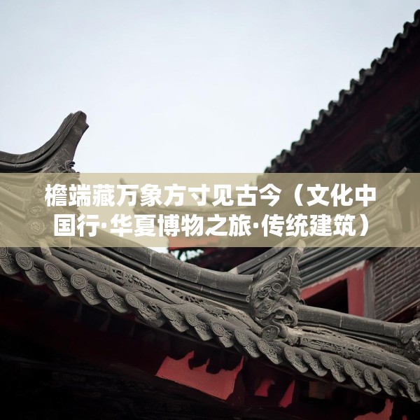 檐端藏万象方寸见古今（文化中国行·华夏博物之旅·传统建筑）