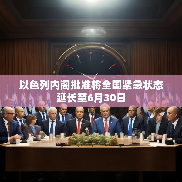以色列内阁批准将全国紧急状态延长至6月30日