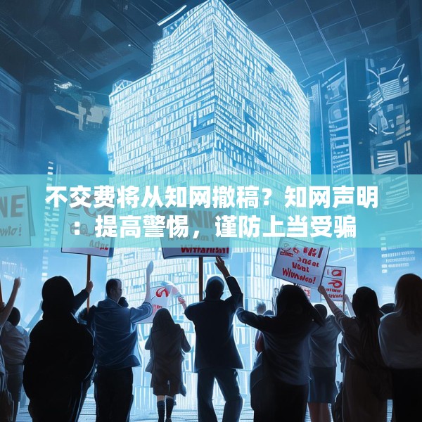 不交费将从知网撤稿？知网声明：提高警惕，谨防上当受骗