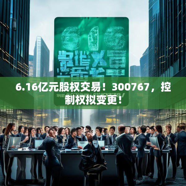 6.16亿元股权交易！300767，控制权拟变更！
