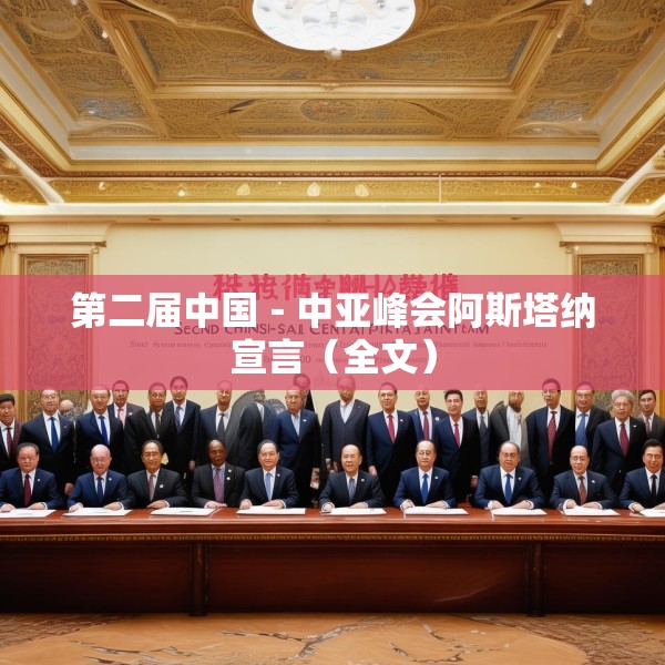 第二届中国－中亚峰会阿斯塔纳宣言（全文）