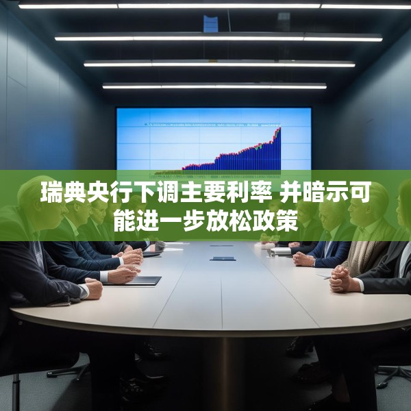 瑞典央行下调主要利率 并暗示可能进一步放松政策