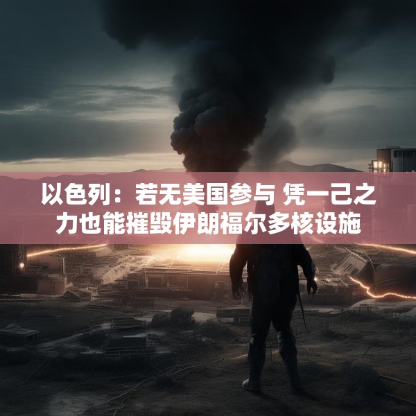 以色列：若无美国参与 凭一己之力也能摧毁伊朗福尔多核设施