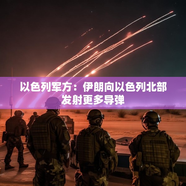 以色列军方：伊朗向以色列北部发射更多导弹