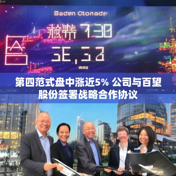 第四范式盘中涨近5% 公司与百望股份签署战略合作协议