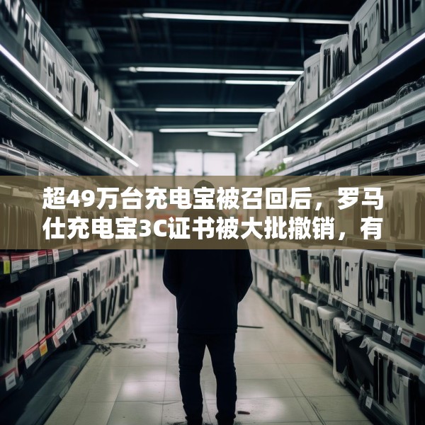 超49万台充电宝被召回后，罗马仕充电宝3C证书被大批撤销，有电商平台已下架