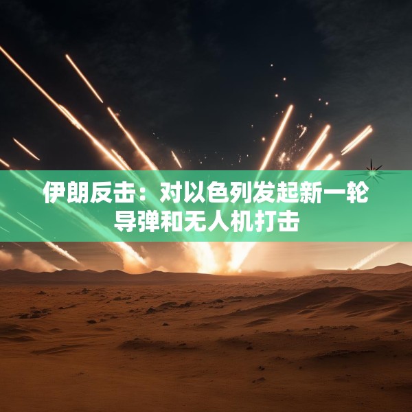 伊朗反击：对以色列发起新一轮导弹和无人机打击