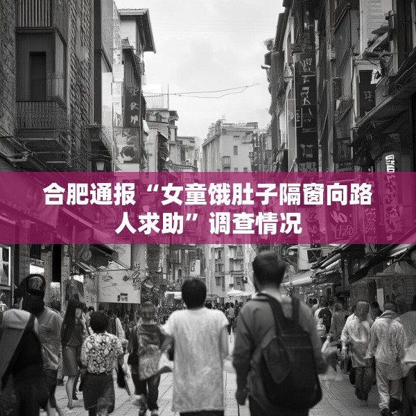 合肥通报“女童饿肚子隔窗向路人求助”调查情况